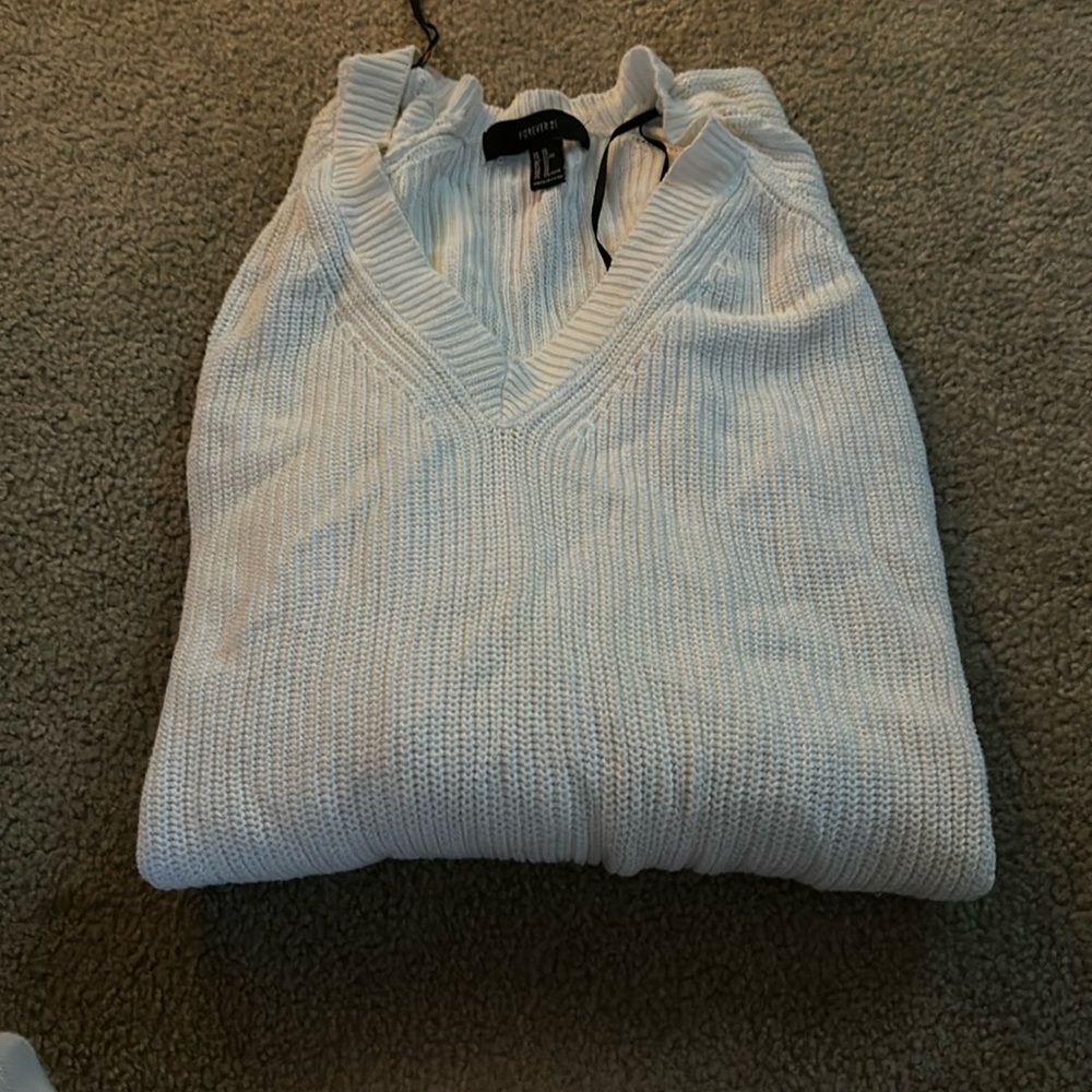 Forever 21 white sweater